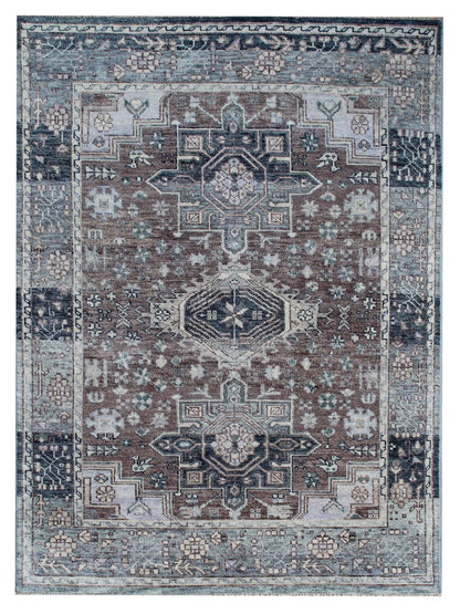 Artisan Felicity Grey Blue Traditional Knotted Rug - Rugs - Artisan - Atlanta Designer Rugs