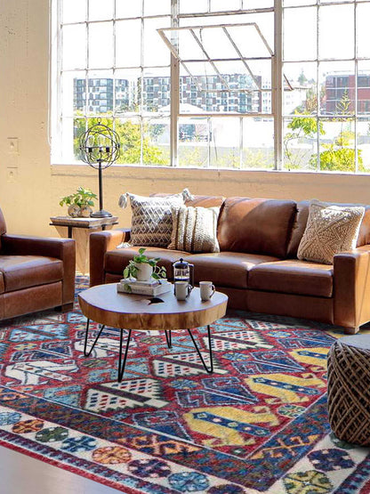 Artisan Felicity  Red Multi Traditional Knotted Rug