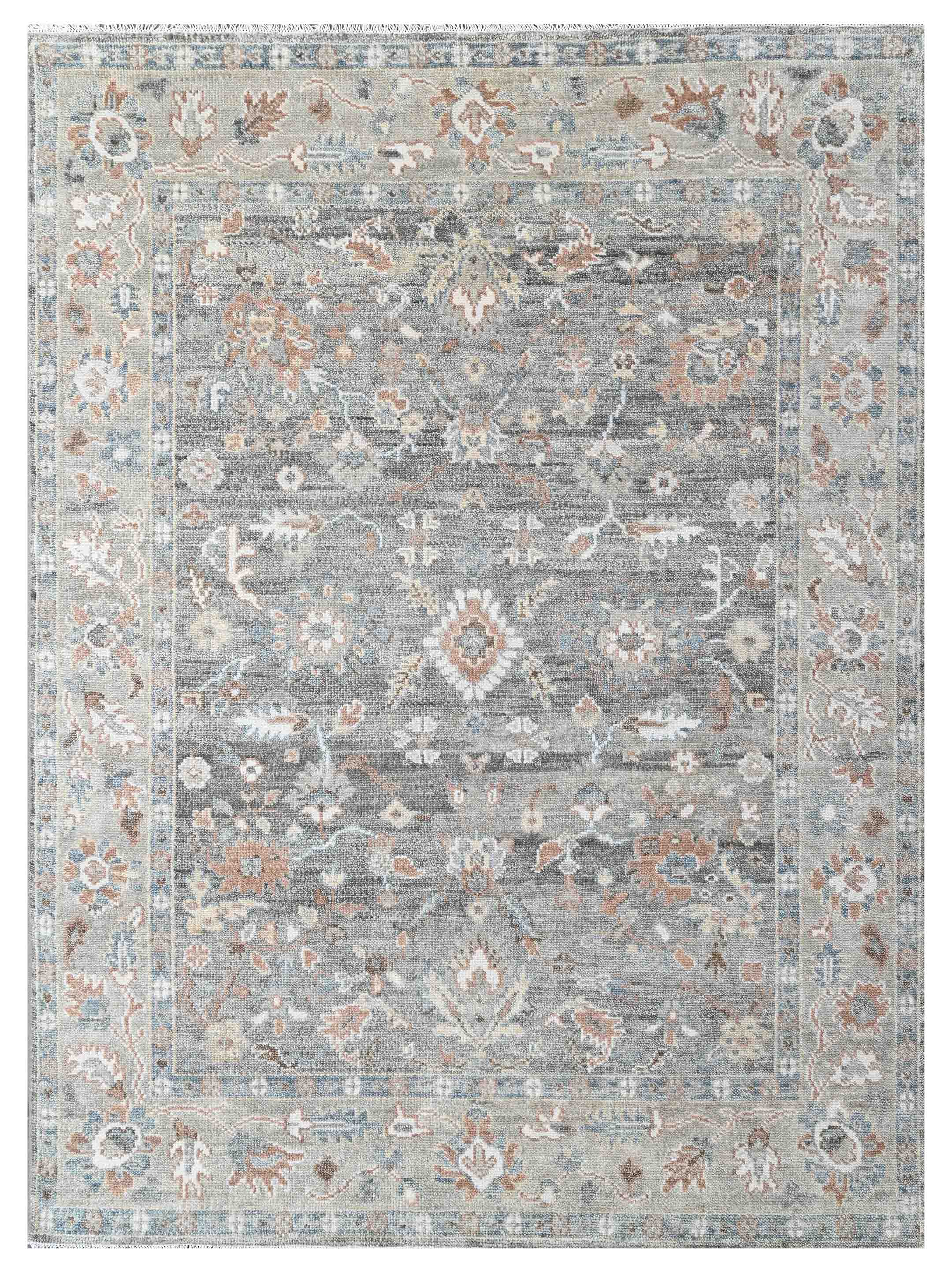 Grey Designer Rug Artisan Felicity Dk.Grey Lt.Grey Transitional Knotted Rug | Atlanta ...