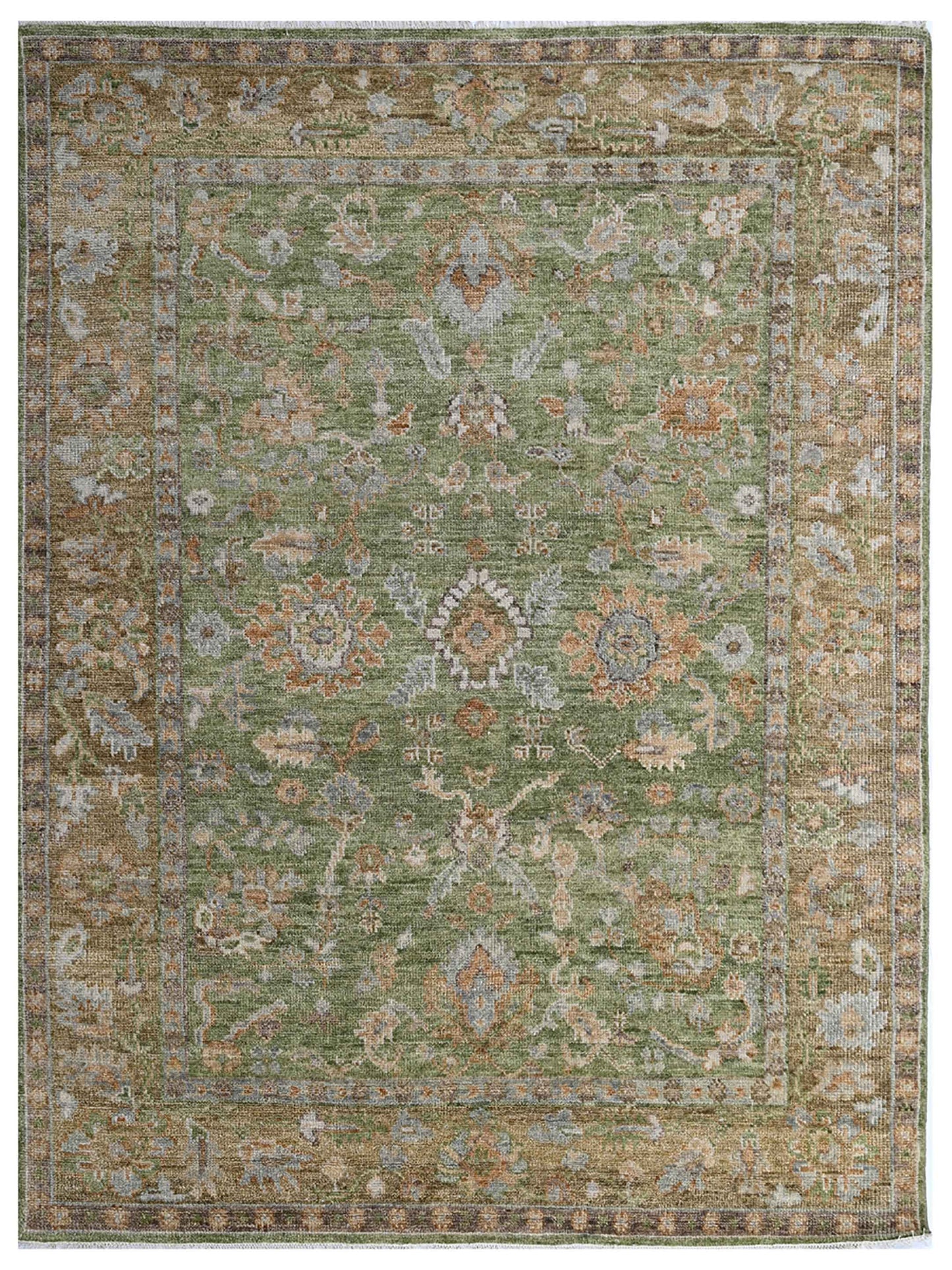 Artisan Felicity FB-483 Green Traditional Knotted Rug