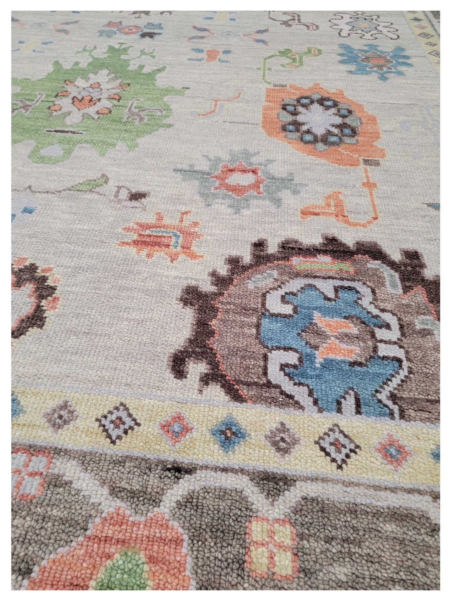 Artisan Blossom-2  Beige Brown Traditional Knotted Rug