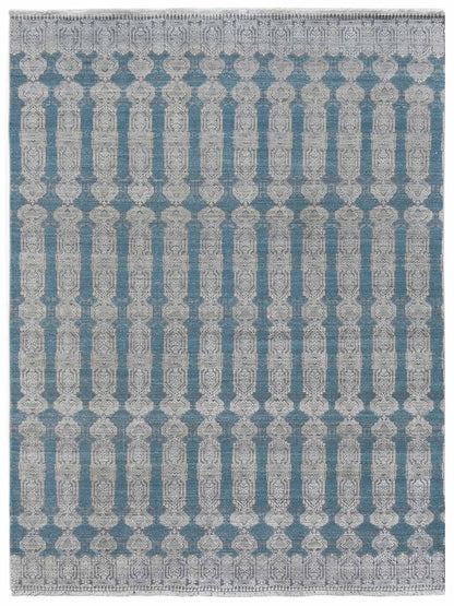 Limited PARKES PA-574 Santas Gray Transitional Knotted Rug