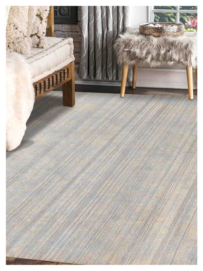 Limited Avoca AVC-401 White Ivory Transitional Knotted Rug