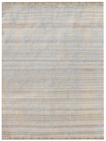 Limited Avoca AVC-401 White Ivory Transitional Knotted Rug