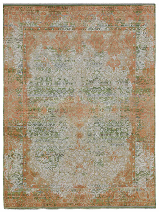 Limited Avoca AVC-402 Fiery Orange Transitional Knotted Rug