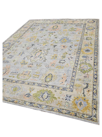 Super Freida FO-424 Grey Traditional Knotted Rug