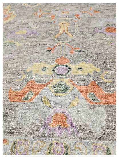 Super Freida FO-426 Grey Traditional Knotted Rug