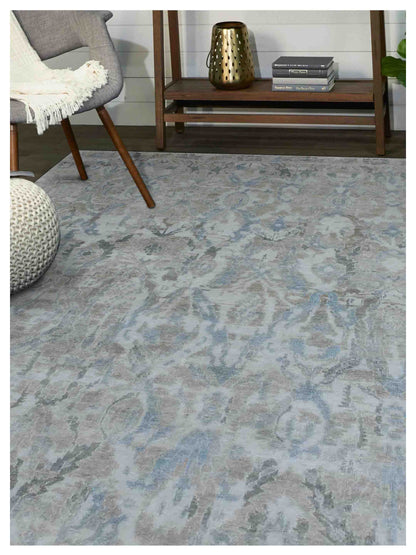 Artisan Freida  Silver  Traditional Knotted Rug