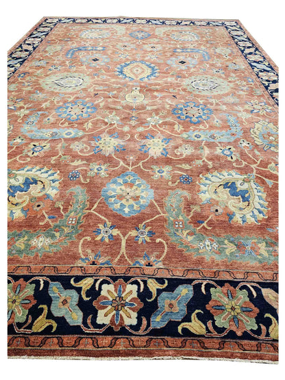 Artisan Gwyneth Red Black Traditional Knotted Rug - Rugs - Artisan - Atlanta Designer Rugs