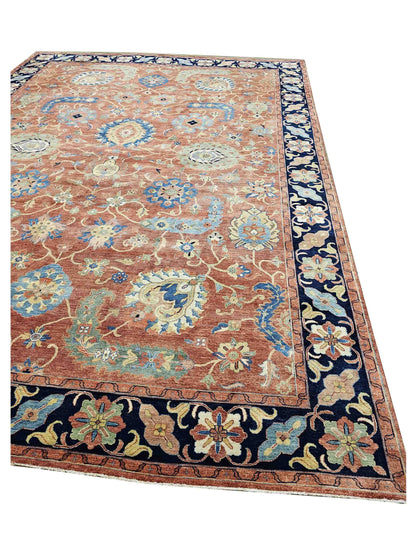 Artisan Gwyneth Red Black Traditional Knotted Rug - Rugs - Artisan - Atlanta Designer Rugs