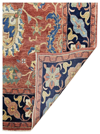 Artisan Gwyneth Red Black Traditional Knotted Rug - Rugs - Artisan - Atlanta Designer Rugs