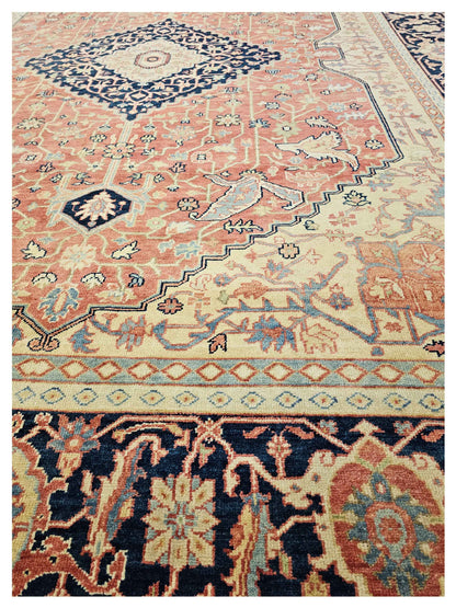 Artisan Gwyneth  Red Black Traditional Knotted Rug