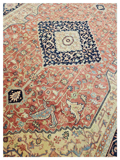 Artisan Gwyneth  Red Black Traditional Knotted Rug