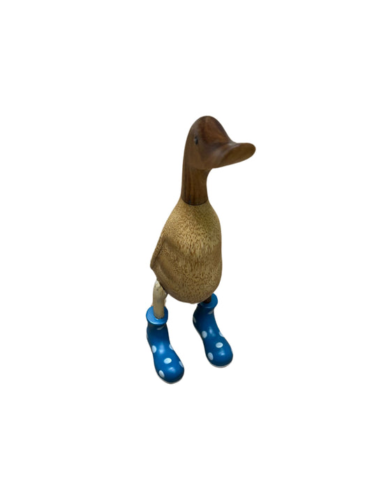 Eclectic Home Accent Duck in Boots Large Wooden Decor Furniture Rug