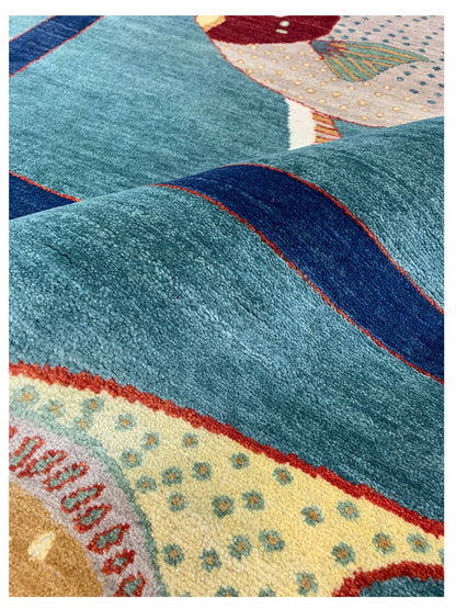 Artisan Lorraine Green Modern Knotted Rug - Rugs - Artisan - Atlanta Designer Rugs