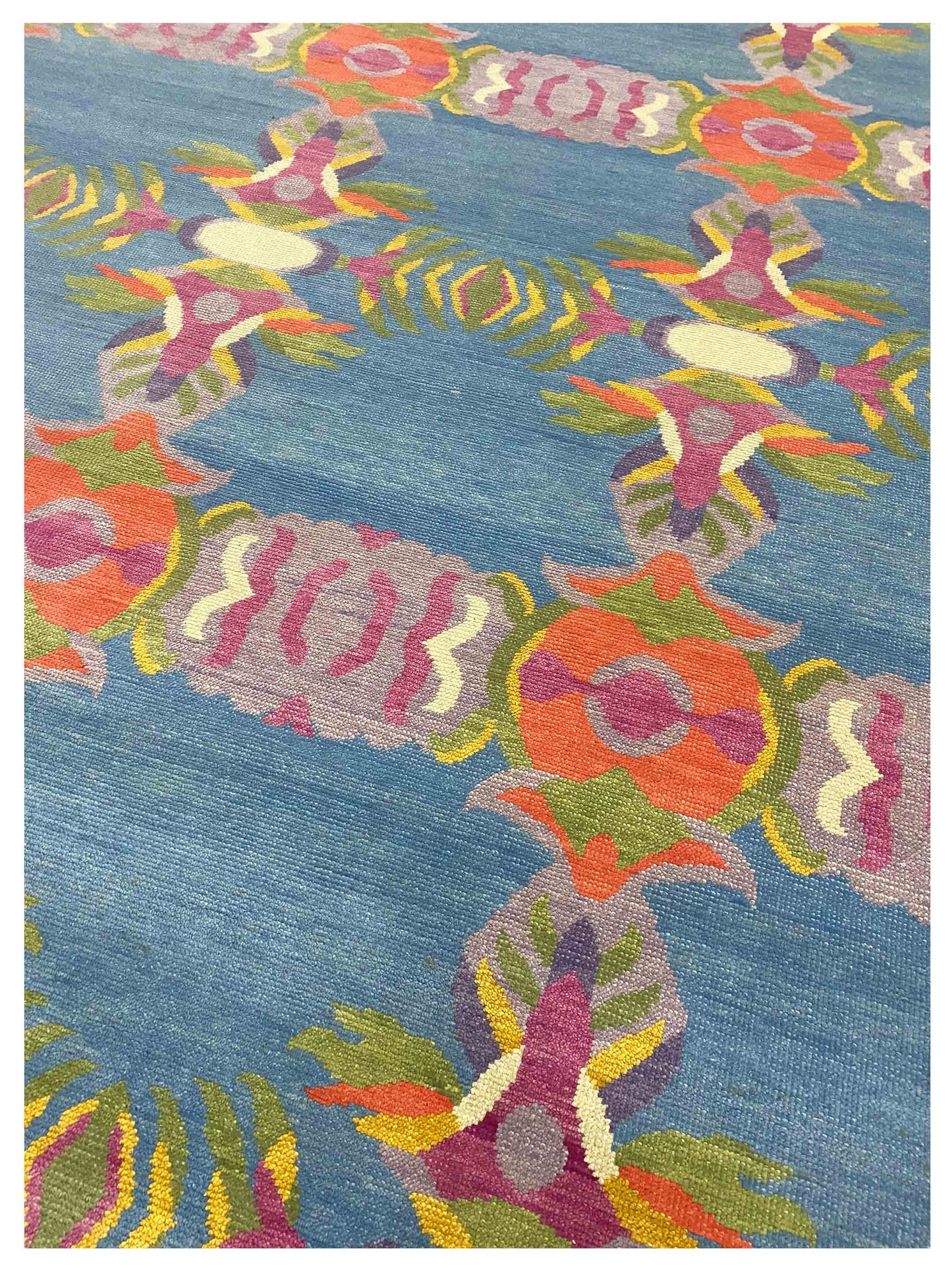 Artisan Blossom-2  Lt.Blue  Traditional Knotted Rug