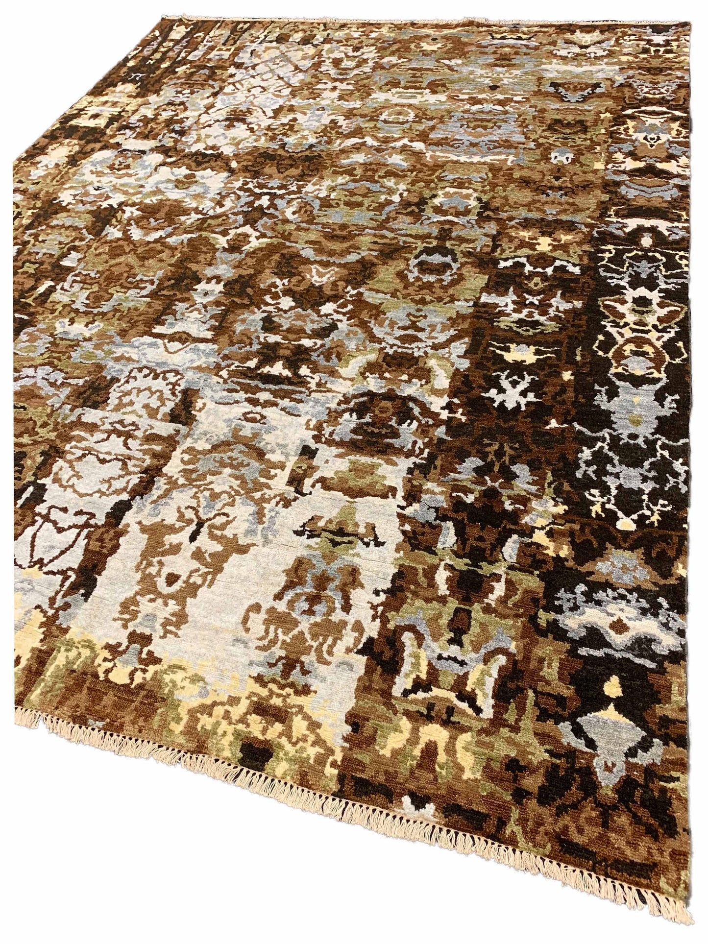 Artisan Abigail  Brown  Transitional Knotted Rug