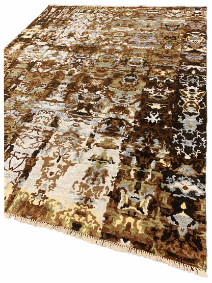 Artisan Abigail  Brown  Transitional Knotted Rug