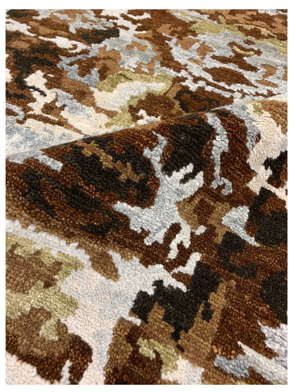 Artisan Abigail  Brown  Transitional Knotted Rug