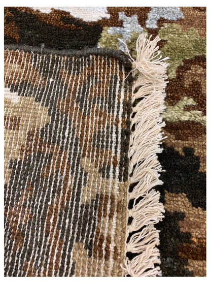 Artisan Abigail  Brown  Transitional Knotted Rug