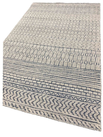 Artisan Viola Blue Ivory Transitional Knotted Rug - Rugs - Artisan - Atlanta Designer Rugs
