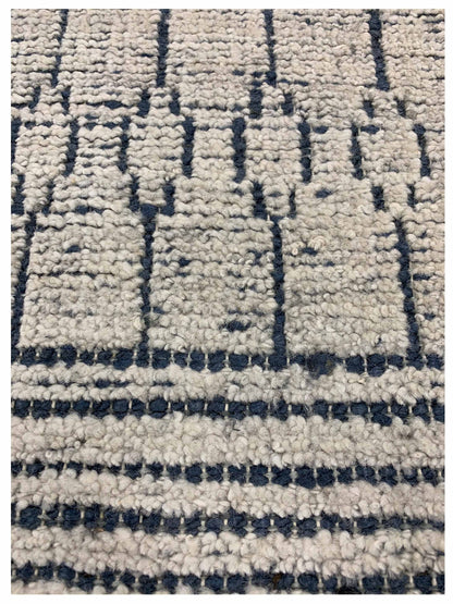 Artisan Viola Blue Ivory Transitional Knotted Rug - Rugs - Artisan - Atlanta Designer Rugs