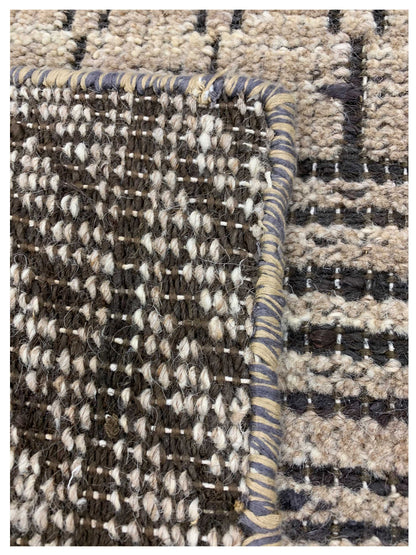 Artisan Viola Charcoal Beige Transitional Knotted Rug - Rugs - Artisan - Atlanta Designer Rugs