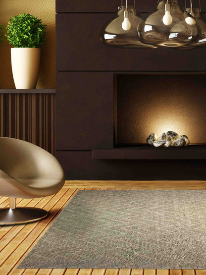 Artisan Meryl  Sage Natural Modern Woven Rug