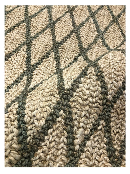 Artisan Meryl Aqua Beige Modern Woven Rug - Rugs - Artisan - Atlanta Designer Rugs