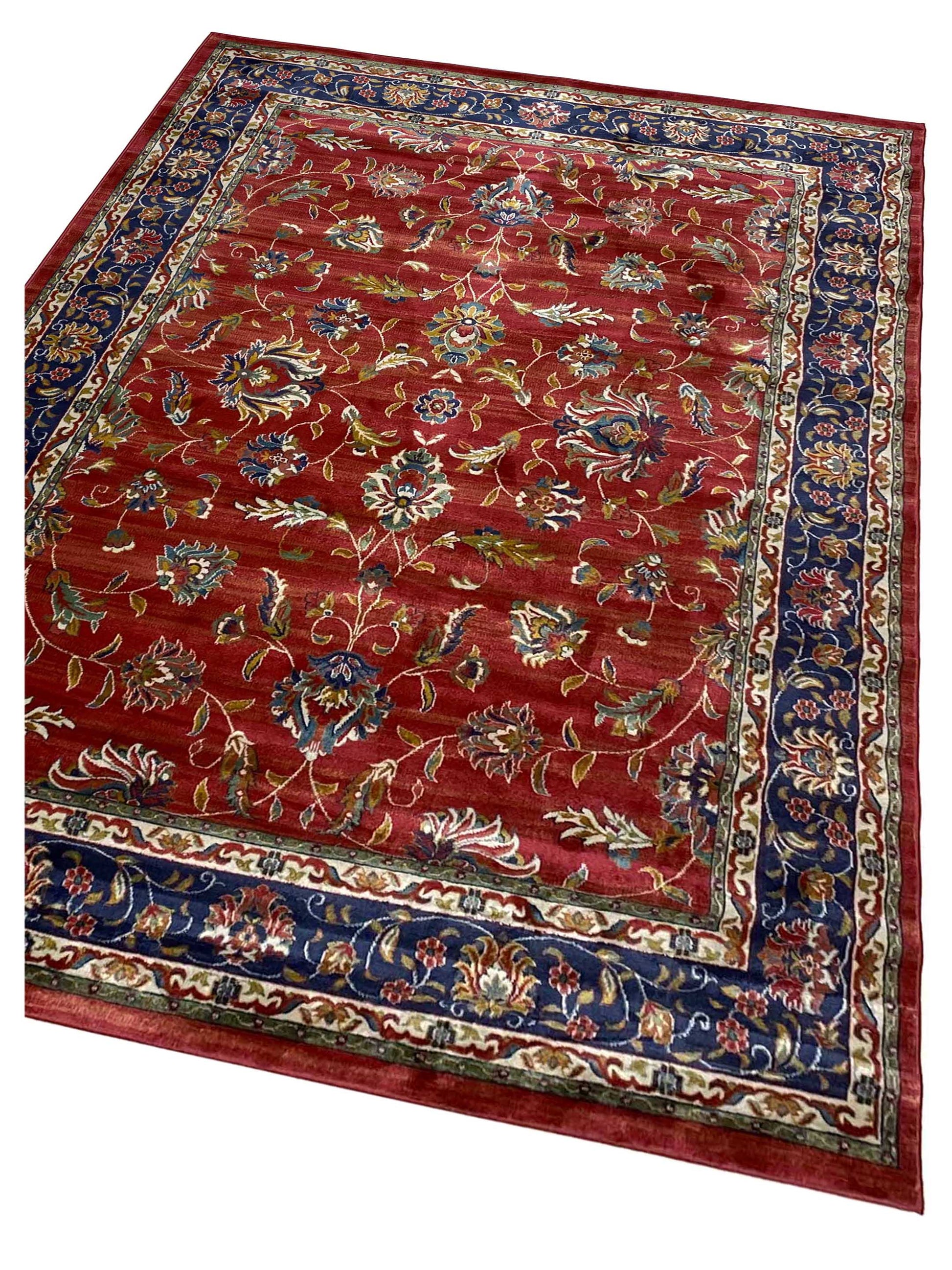 Artisan Laila Dk.Rose Dk.Blue Traditional Machinemade Rug - Rugs - Artisan - Atlanta Designer Rugs