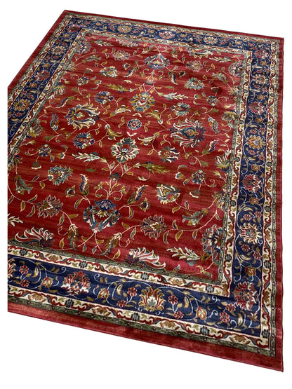 Artisan Laila Dk.Rose Dk.Blue Traditional Machinemade Rug - Rugs - Artisan - Atlanta Designer Rugs