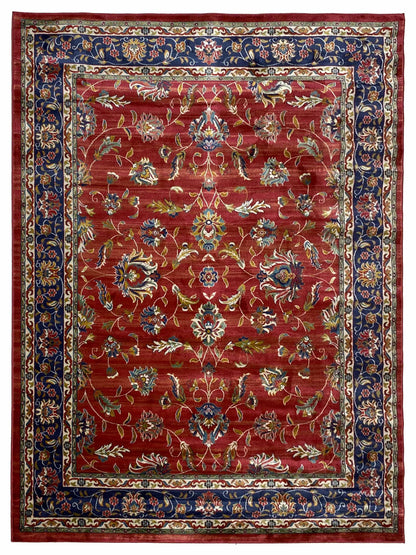Artisan Laila Dk.Rose Dk.Blue Traditional Machinemade Rug - Rugs - Artisan - Atlanta Designer Rugs