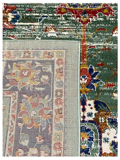 Artisan Laila Green Dk.Blue Traditional Machinemade Rug - Rugs - Artisan - Atlanta Designer Rugs