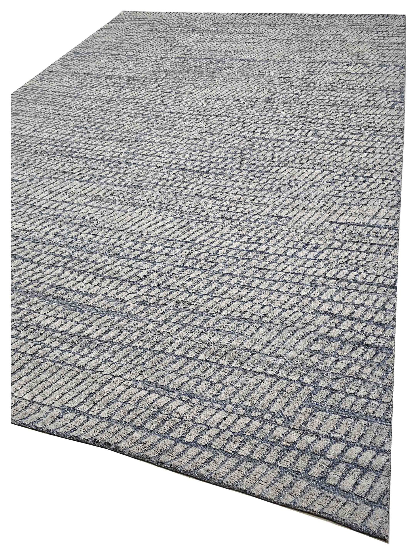 Artisan Harmony  Grey Blue Transitional Knotted Rug