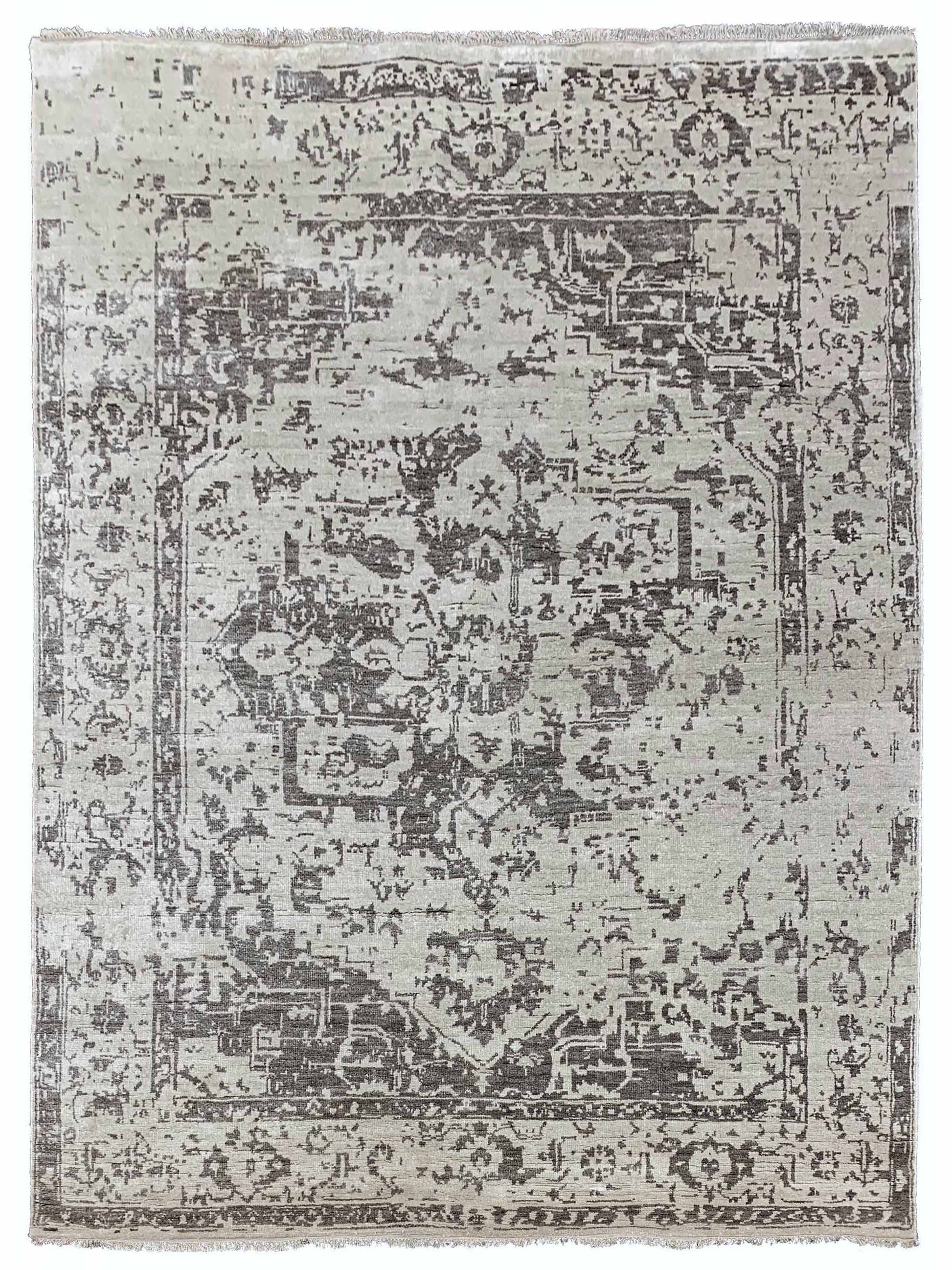 Artisan Emma Beige Transitional Knotted Rug - Rugs - Artisan - Atlanta Designer Rugs