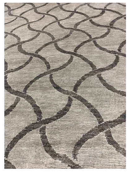 Artisan Toni Silver Transitional Knotted Rug - Rugs - Artisan - Atlanta Designer Rugs