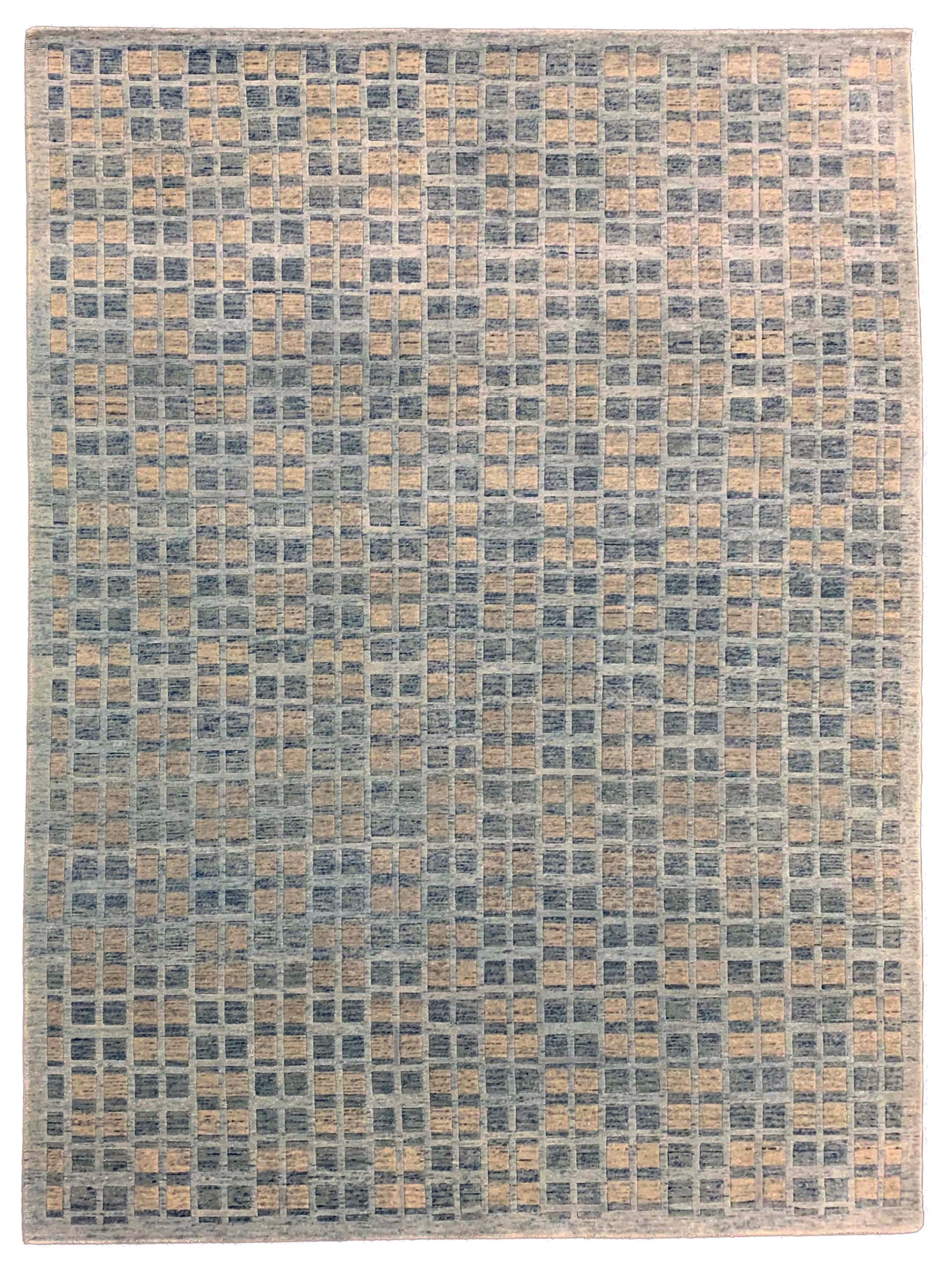 Toni Rug Artisan Toni Aqua Transitional Knotted Rug – Atlanta Designer Rugs