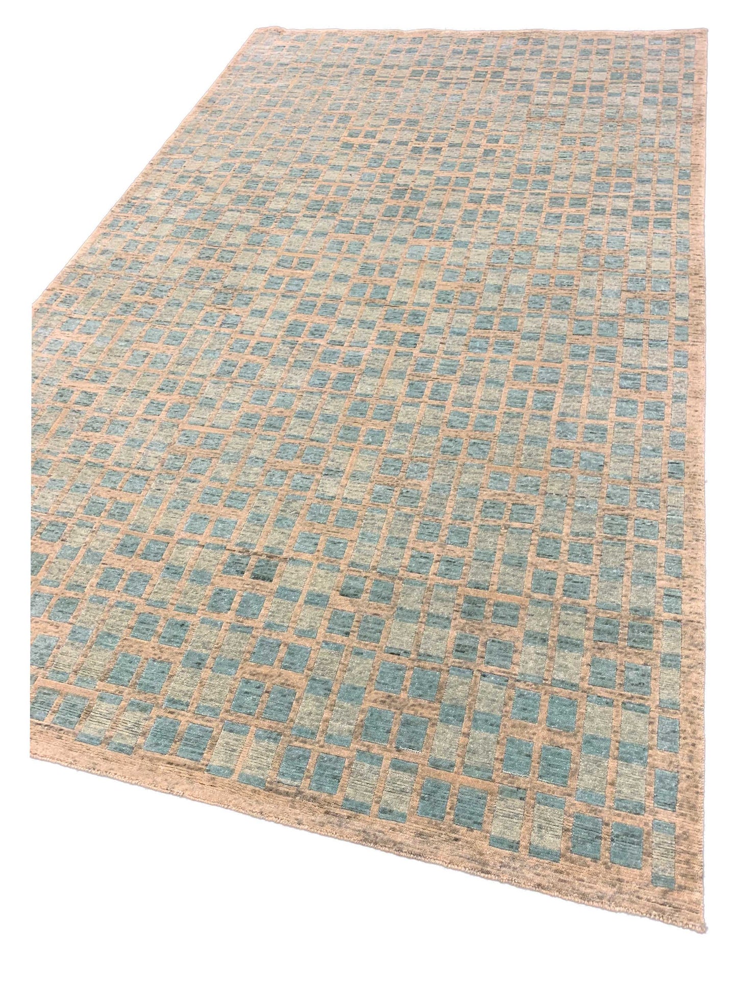 Artisan Toni  Green  Transitional Knotted Rug
