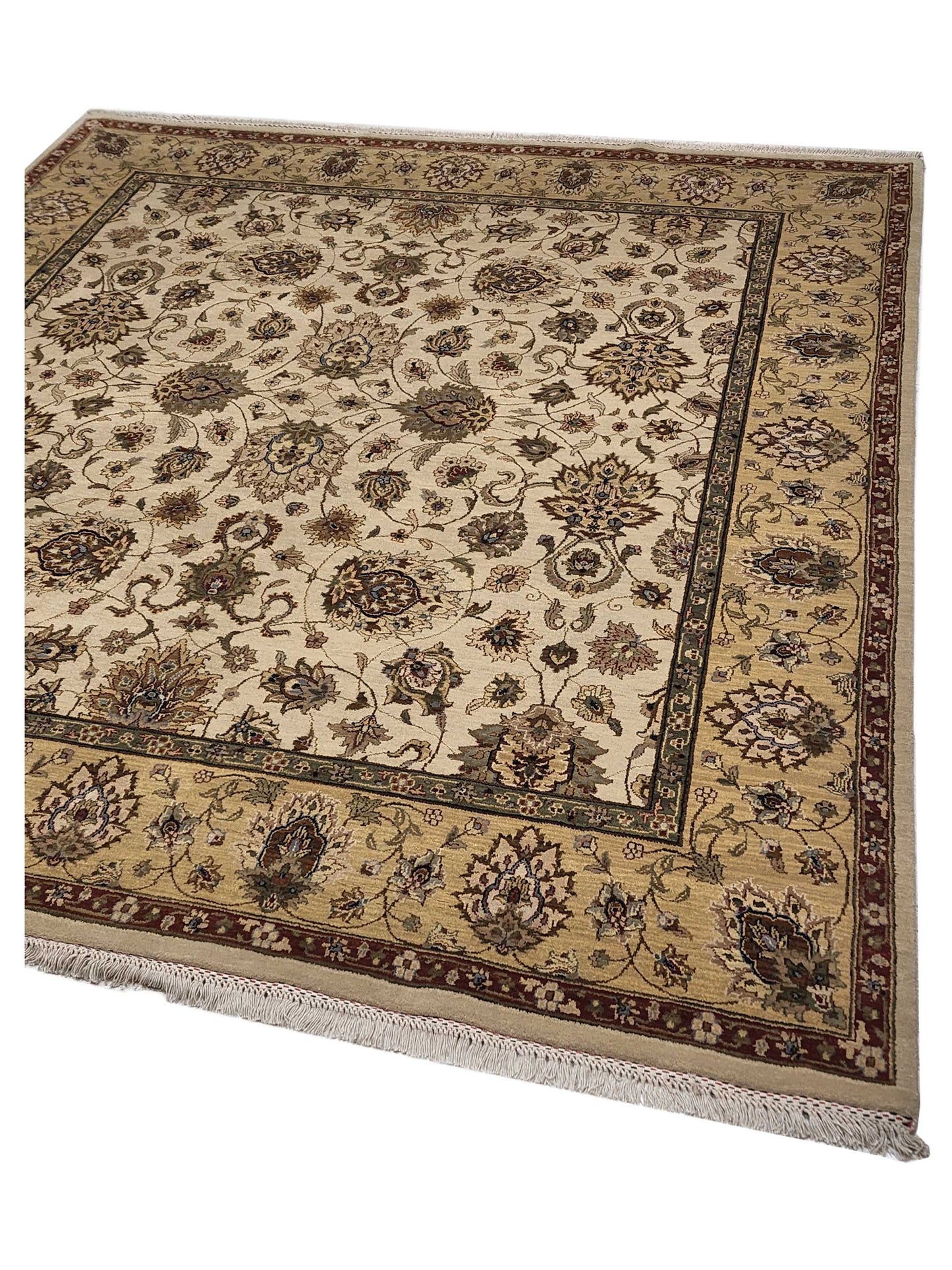 Artisan Serene  Ivory Gold Transitional Knotted Rug