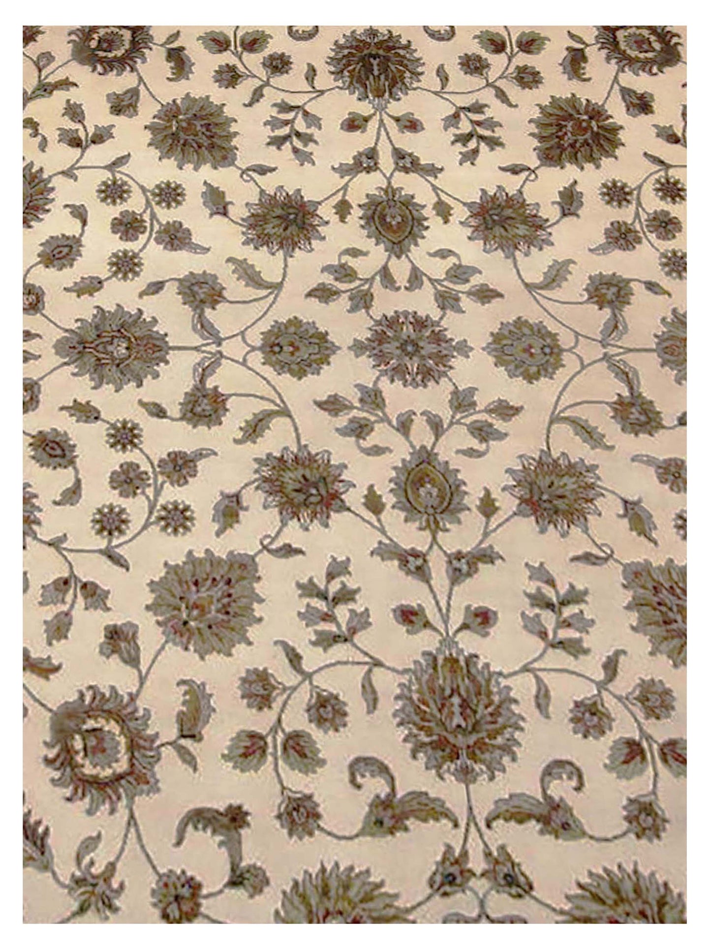 Artisan Winona  Ivory Brown Traditional Knotted Rug