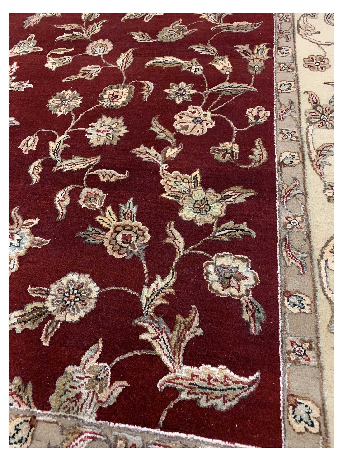 Artisan Winona  Red Gold Traditional Knotted Rug