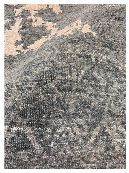 Artisan Elisabeth Grey Ivory Modern Knotted Rug - Rugs - Artisan - Atlanta Designer Rugs