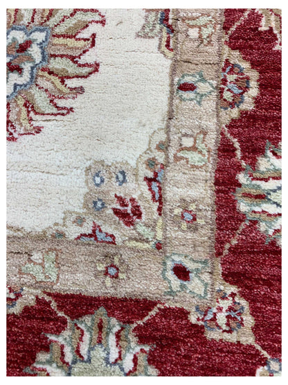 Artisan Zara Ivory Red Traditional Knotted Rug - Rugs - Artisan - Atlanta Designer Rugs