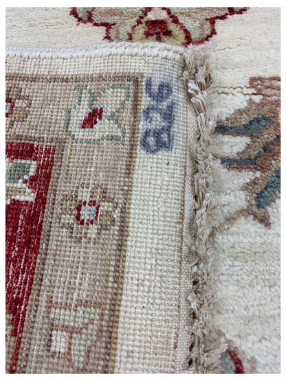 Artisan Zara Ivory Red Traditional Knotted Rug - Rugs - Artisan - Atlanta Designer Rugs