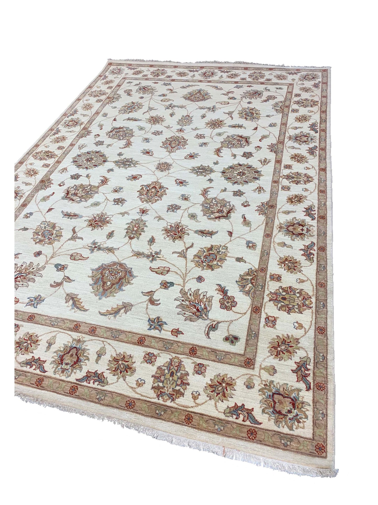 Artisan Zara  Ivory  Traditional Knotted Rug