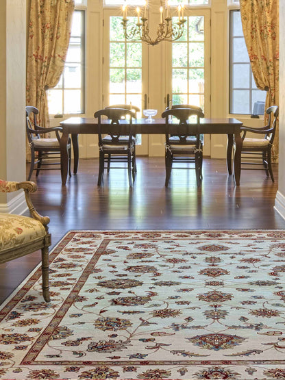 Artisan Zara Ivory Traditional Knotted Rug - Rugs - Artisan - Atlanta Designer Rugs