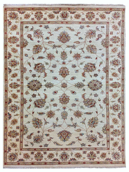 Artisan Zara Ivory Traditional Knotted Rug - Rugs - Artisan - Atlanta Designer Rugs