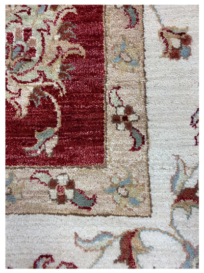 Artisan Zara Red Ivory Traditional Knotted Rug - Rugs - Artisan - Atlanta Designer Rugs