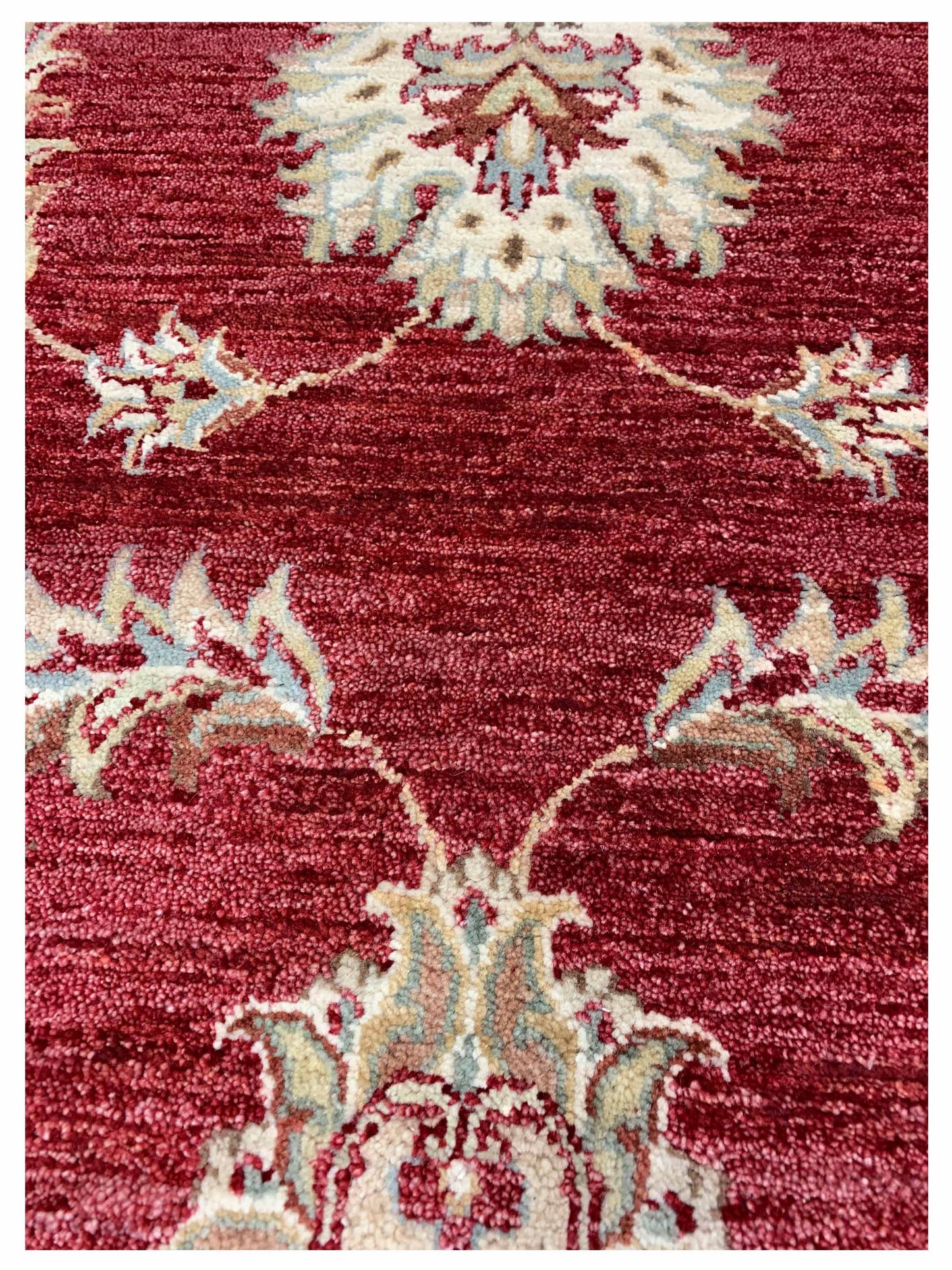 Artisan Zara  Red Ivory Traditional Knotted Rug