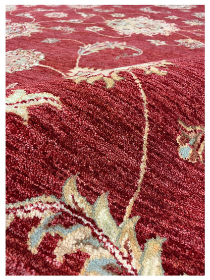 Artisan Zara Red Ivory Traditional Knotted Rug - Rugs - Artisan - Atlanta Designer Rugs